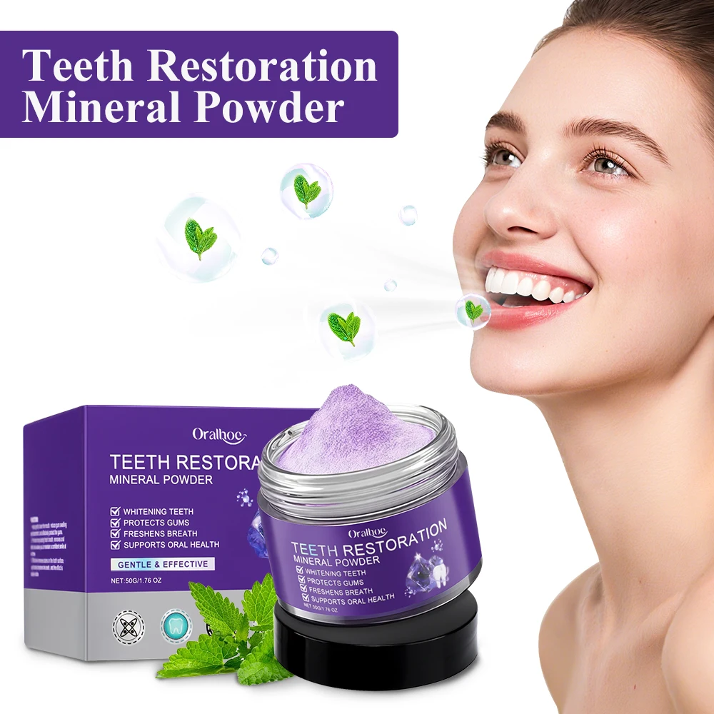 Natural Teeth Whitening Mineral Powder Oral Care
