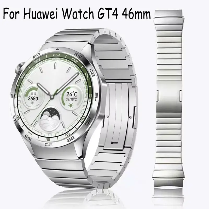 Sleek 22mm No Gaps Metal Link Bracelet Watchband Replacement Strap
