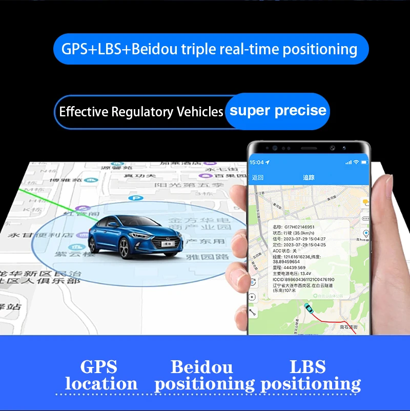 Car GPS Tracker Motorcycle GPS Tracker Vehicle Real Time TrackingGSM GPRS Vehicle Tracking Device Monitor Locator