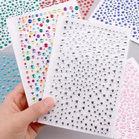 1Pcs Music Festival Party Face Jewelry Decoration Rhinestone Crystal Kids Toy DIY Diamond Stickers Eye Makeup Self-adhesive Nail 2