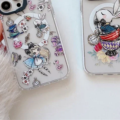 

Teacup Rabbit MagSafe Phone Case Cover for IPhone 11 12 13 14 15 Pro Max Case for IPhone 15 Pro Max