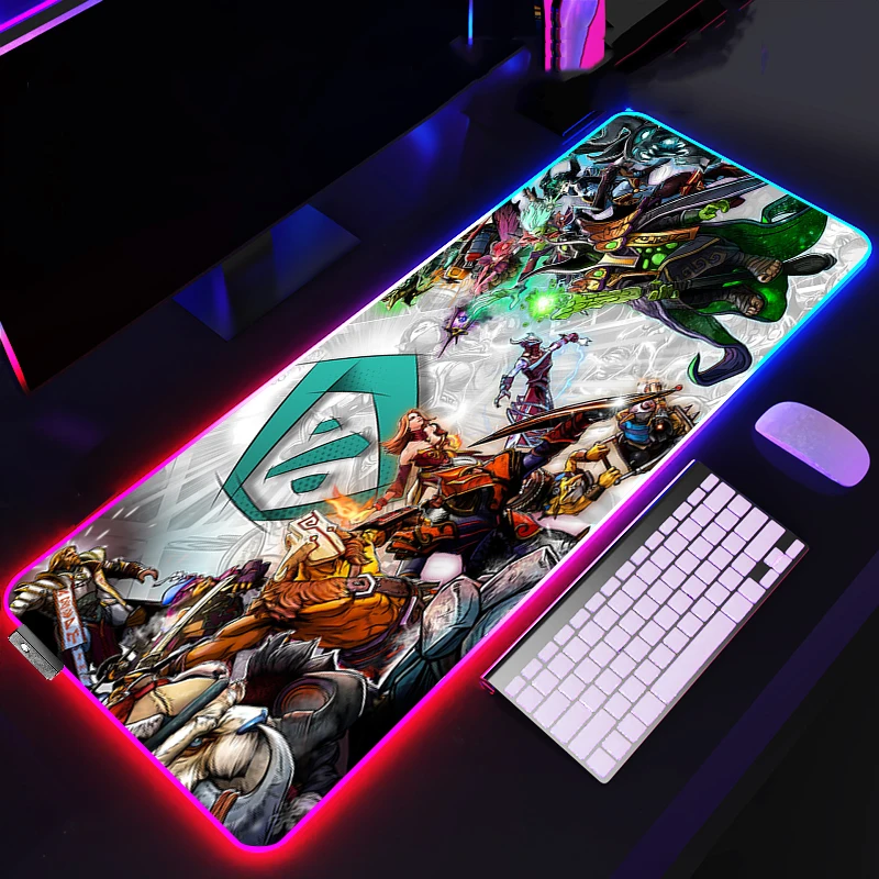 DOTA 2  RGB 콺 е Xl ӿ 콺 е, LED 콺 е, ̸ 콺 ī,  콺 е, PC ũ е Ʈ, Ʈ 40x90