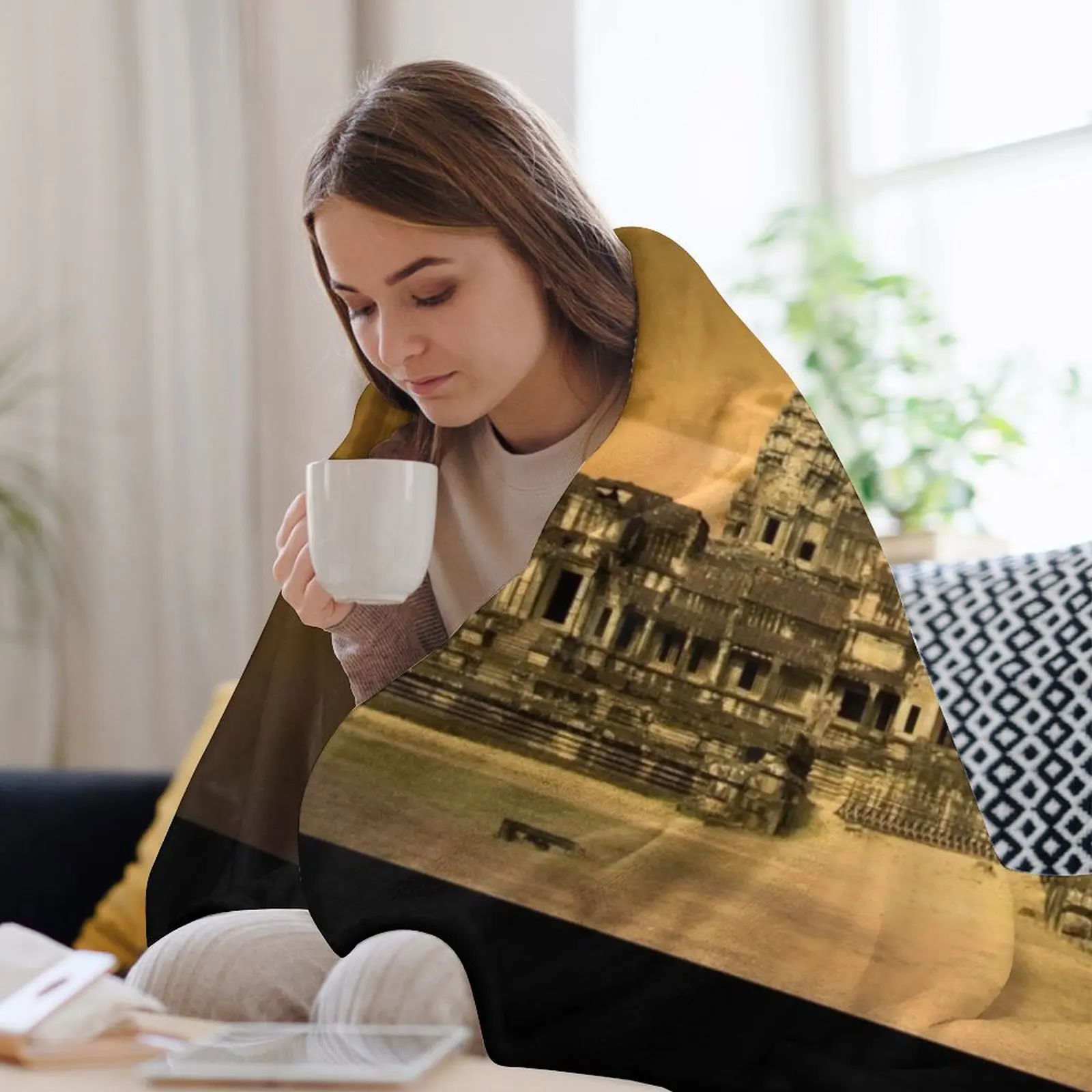 Cambodian Temple - Angkor Wat Throw Blanket christmas decoration Flannel warm for winter Plush Blankets 3