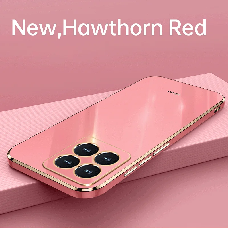 6D elektropläterat fodral för Xiaomi 14 Ultra Civi3 13T POCO C55 X5Pro Redmi Note 13 12 Pro Plus 12C 12r 12s skal_voghion.com