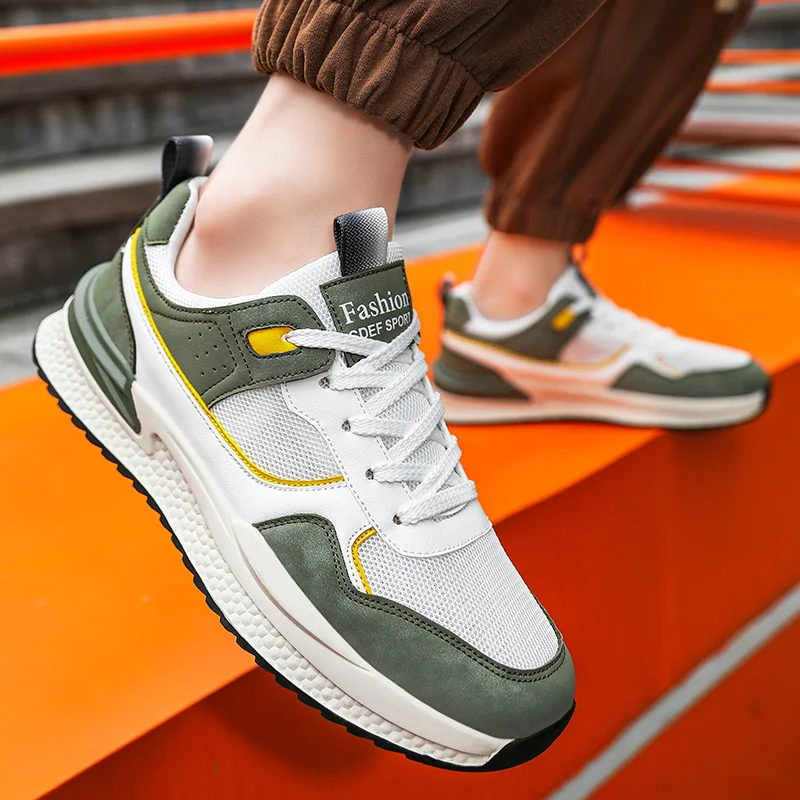 Men's Trainers Lightweight Sports Running Walking Shoes Non-Slip for Indoor Outdoor Man Breathable Work Trainers_voghion.com