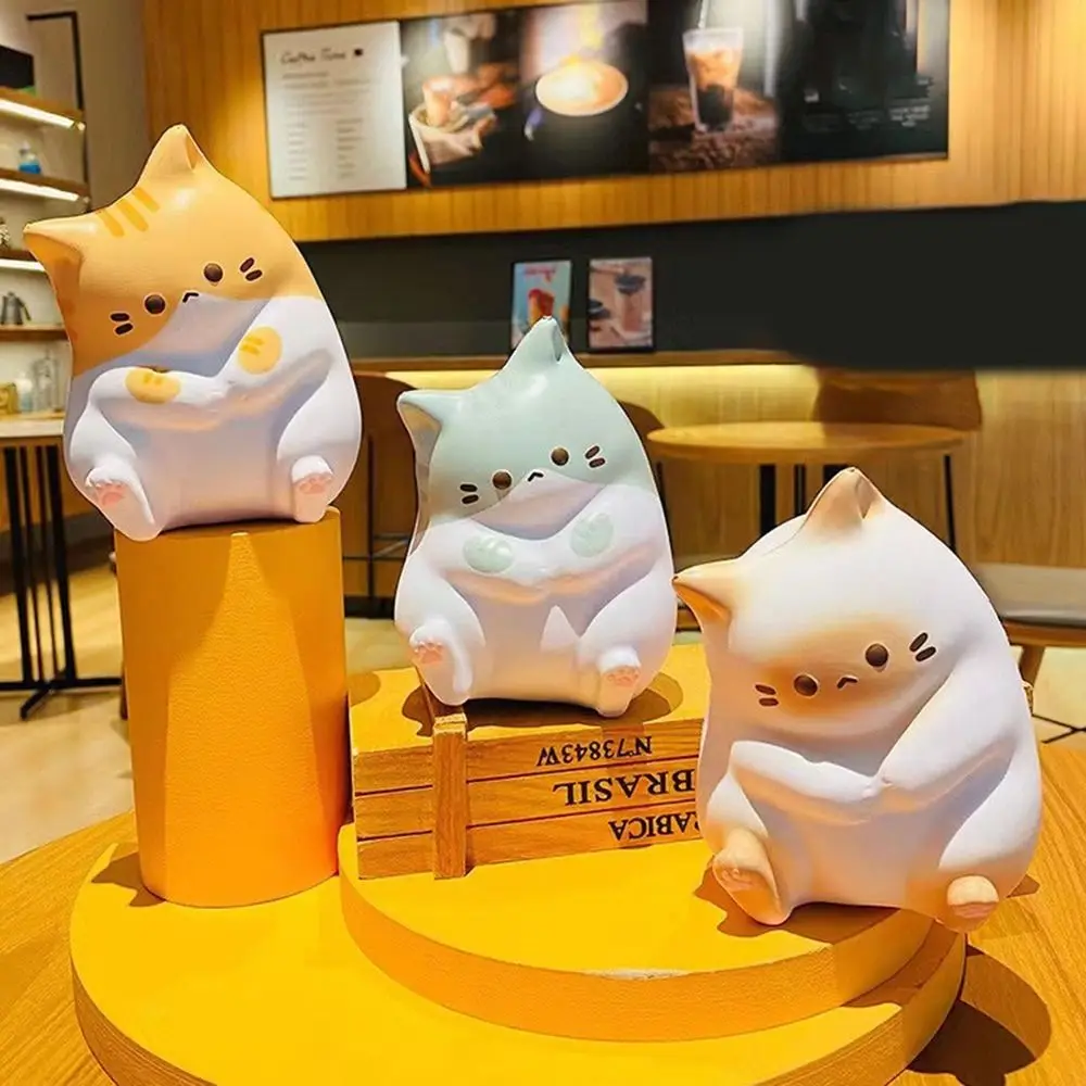 Cartoon Katze Squeeze Spielzeug Langsam Rebound Plushie Dekompression Puppe Nette Stress Relief Release Angst Spielzeug Hause Tisch Ornamente – Detail 2