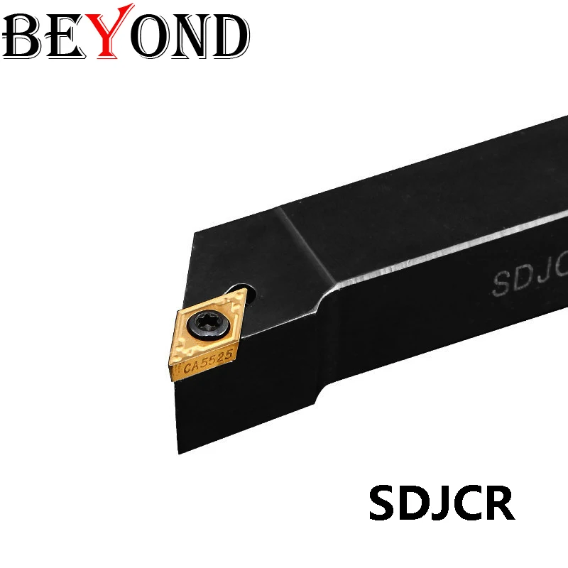 

BEYOND SDJCR SDJCR1212H07 Lathe Tools CNC External Turning Tool Holder SDJCR1616H07 Carbide Inserts DCMT070202 SDJCR1010H07 HSS
