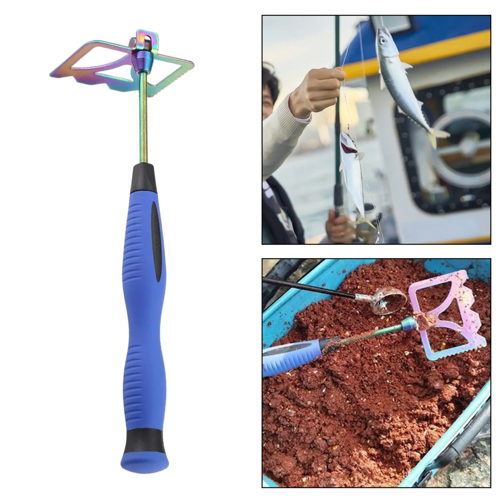 Shrimp Bait Shovel Simple Using Equipment Portable Durable Fishing Lure Shovel for Traveling Fishing Outdoor Mixing Bait Camping