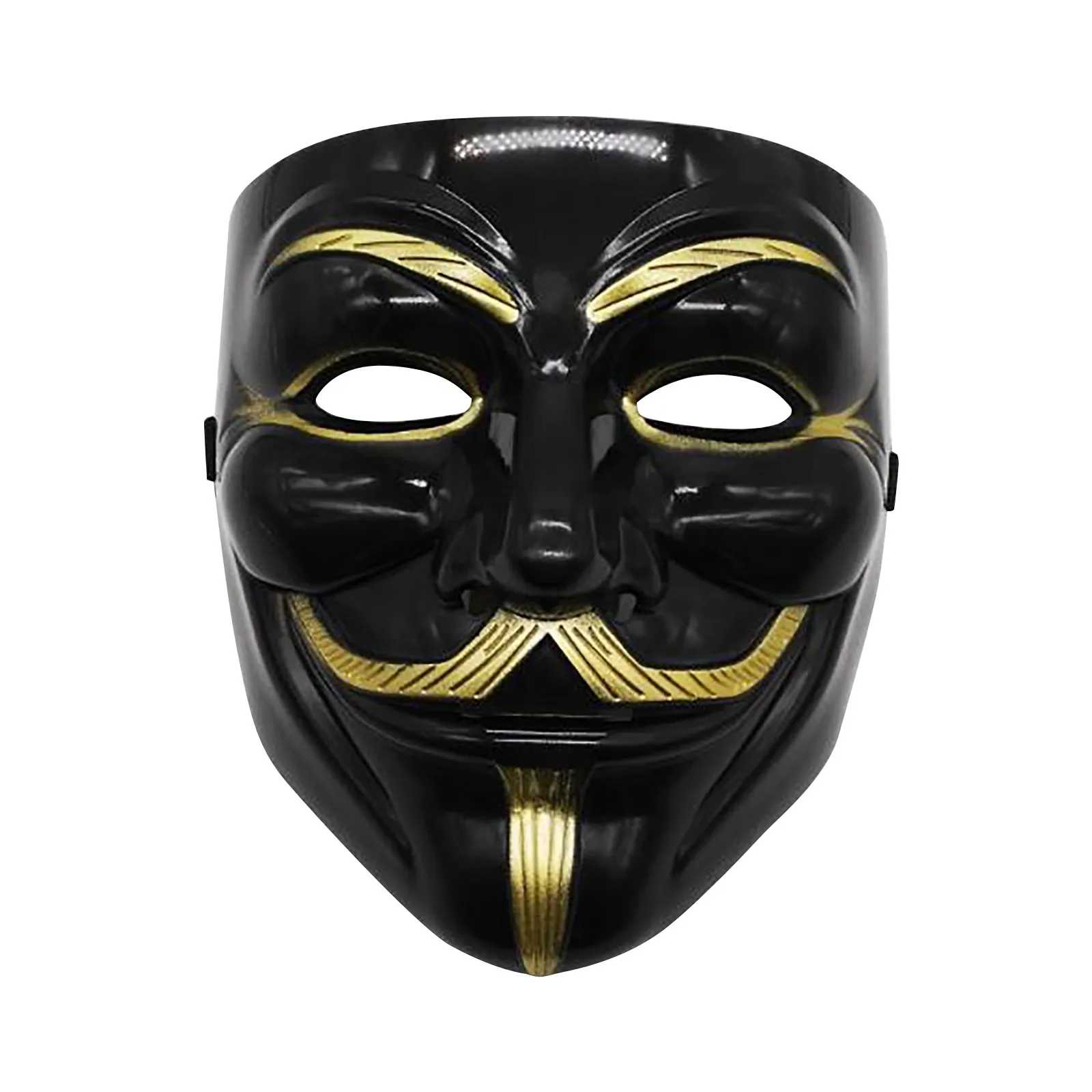 Hakerzy maskują białe V dla wendety na halloweenową twarz kostium maskujący na imprezę Cosplay
