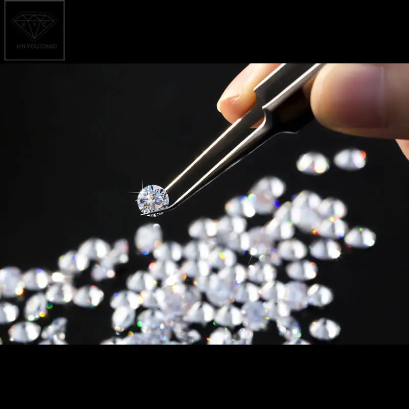 Wholesale 2.6~3.75mm 1000pcs/bag 5A Grade White Zircon Stone Brilliant Round Cut Cubic Zirconia Stones For Jewelry Making DIY