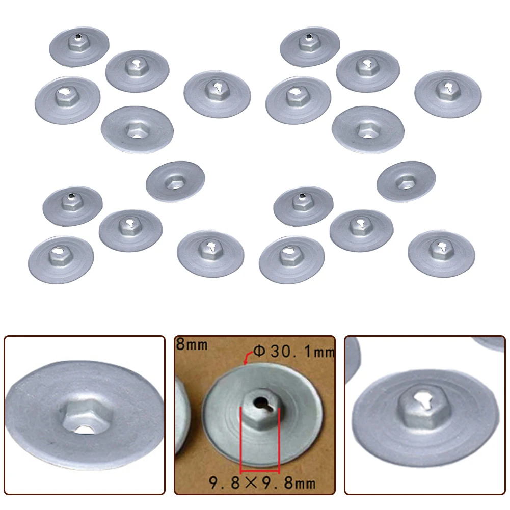 

20 Pcs Install Heat Shield Nuts Gearbox Drive Shaft Covers Trunk Floor Nuts For BMW 1 3 5 6 7 8 For MINI