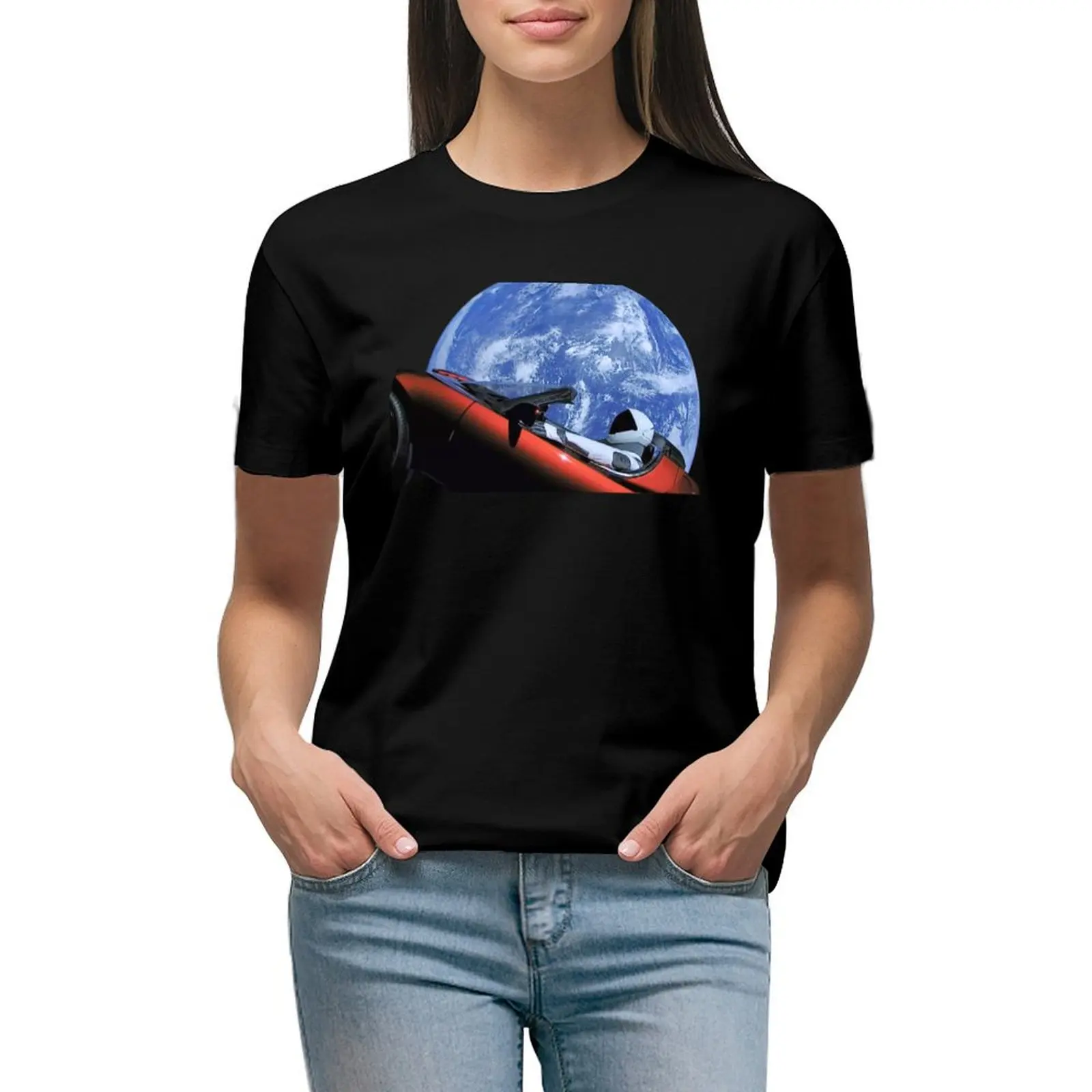 

Road to Space T-shirt lady clothes summer top shirts graphic tees Women clothes