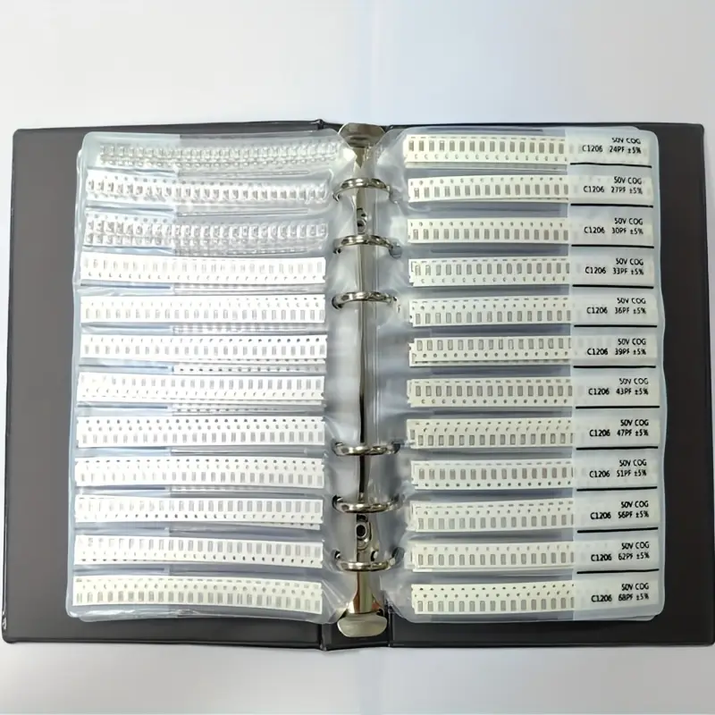 SMD Capacitor Booklet 0603 0805 1206 0201 0402 Resistor Pack Capacitive Device Sample Book image 6