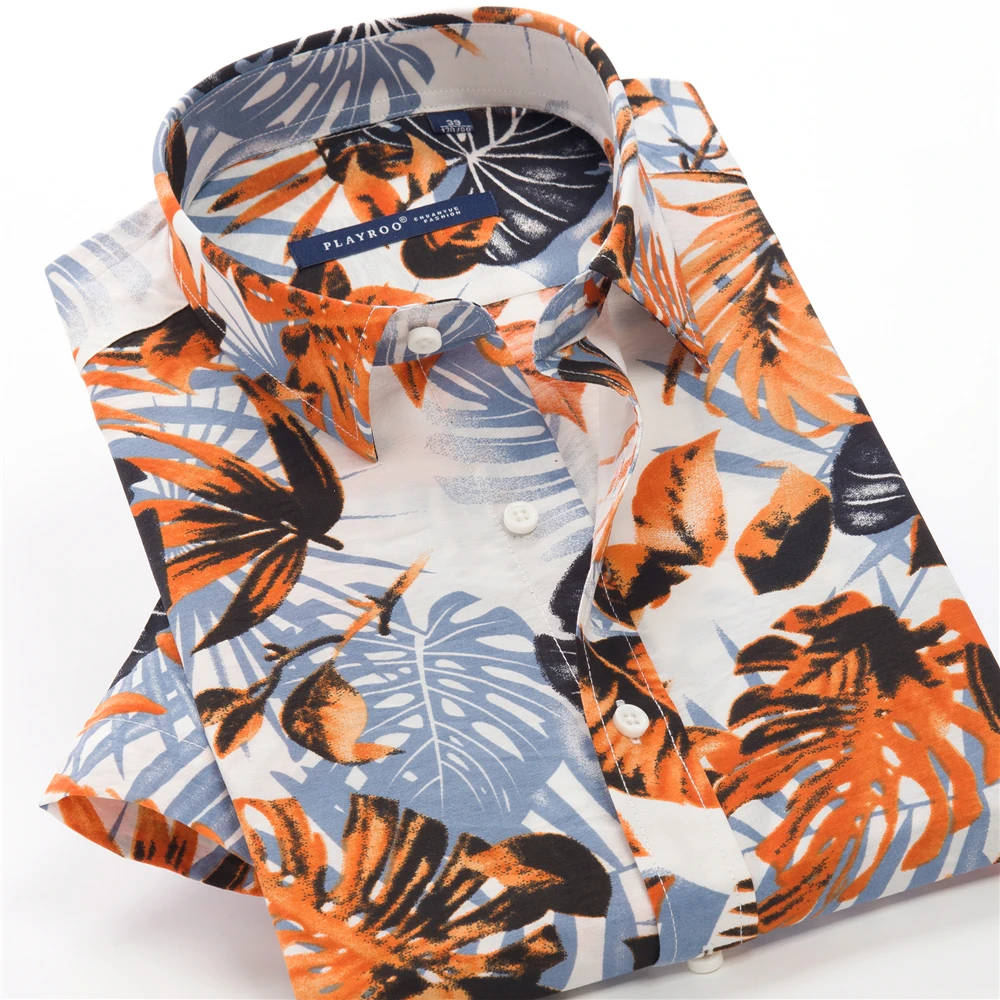 Summer Ultra-thin Mens Short-sleeved Floral Shirt Plus Size 7XL 8XL 9XL 10XL Beach Seaside Print Loose Casual Hawaiian Oversized 3