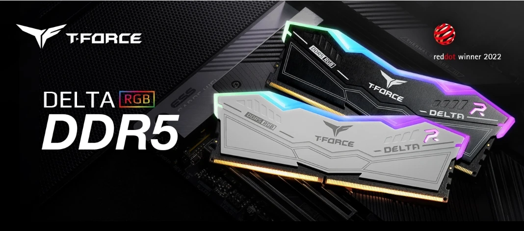 TEAMGROUP T-Force Delta RGB DDR5 32GB (2x16GB) 6000MHz CL30