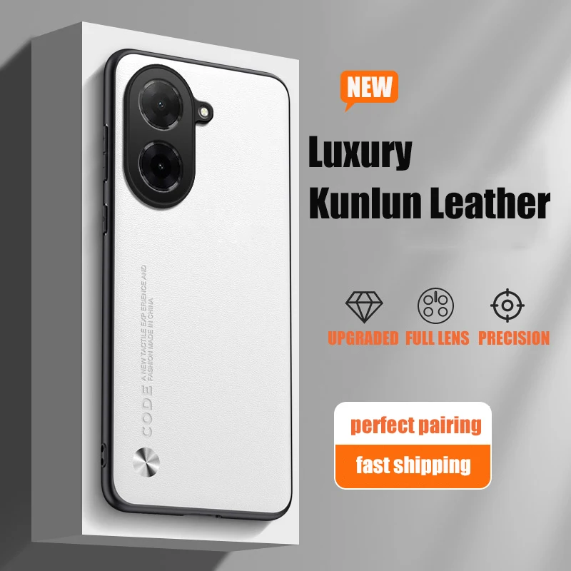Luxury PU Leather Shockproof Phone Case - Full Protection Back Cover