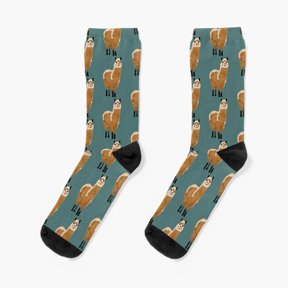 

Minimalistic Alpaca Decor (Minimalistic Llama Design) Socks christmas gifts funny gifts funny sock Woman Socks Men's