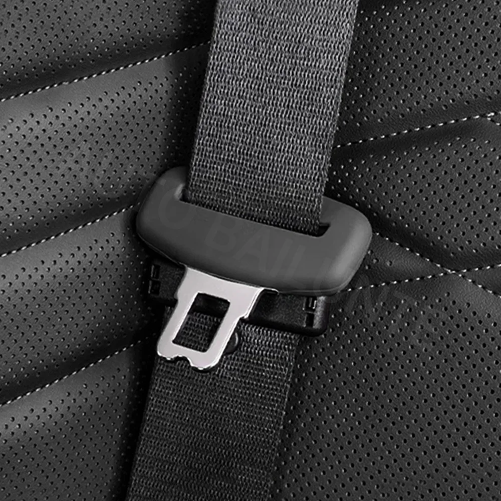Car Seat Belt Clip Cover Soft Silicone Collision Avoidance Safety Belt Buckle Cover Seat Belt Clip For Mazda 2 3 5 6 8 cx3 cx5 Car Accessories