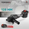 YOFIDRA 125mm Brushless Angle Grinder 3 Gears Variable Efficient Cordless Rechargeable Grinding Power Tool For Makita 18VBattery 1
