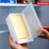 Multi Functional Butter and Cheese Storage Box with Lid - Perfect for Fresh Slicing and Seasoning Organization in The Kitchen 2