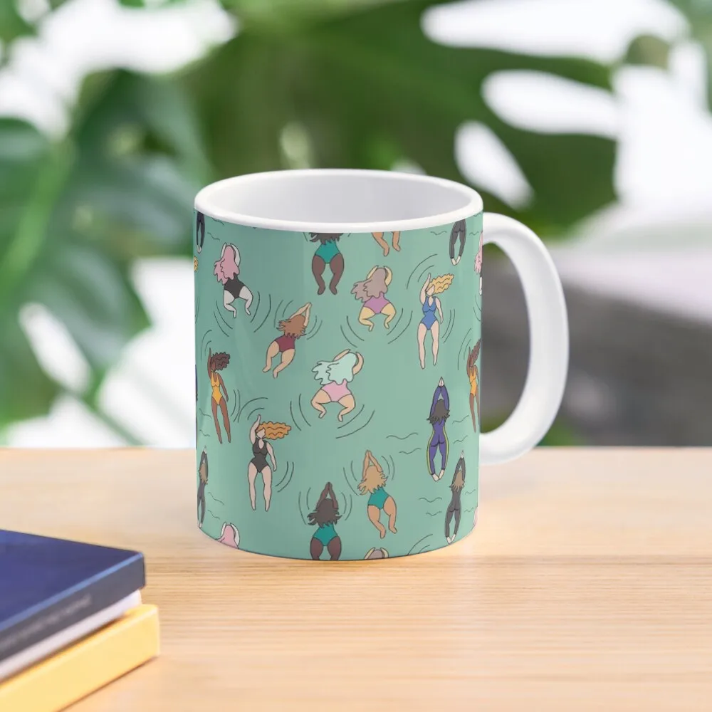 

Wild Women Swimming Coffee Mug Mixer Kawaii Cups Tea Cups Mug