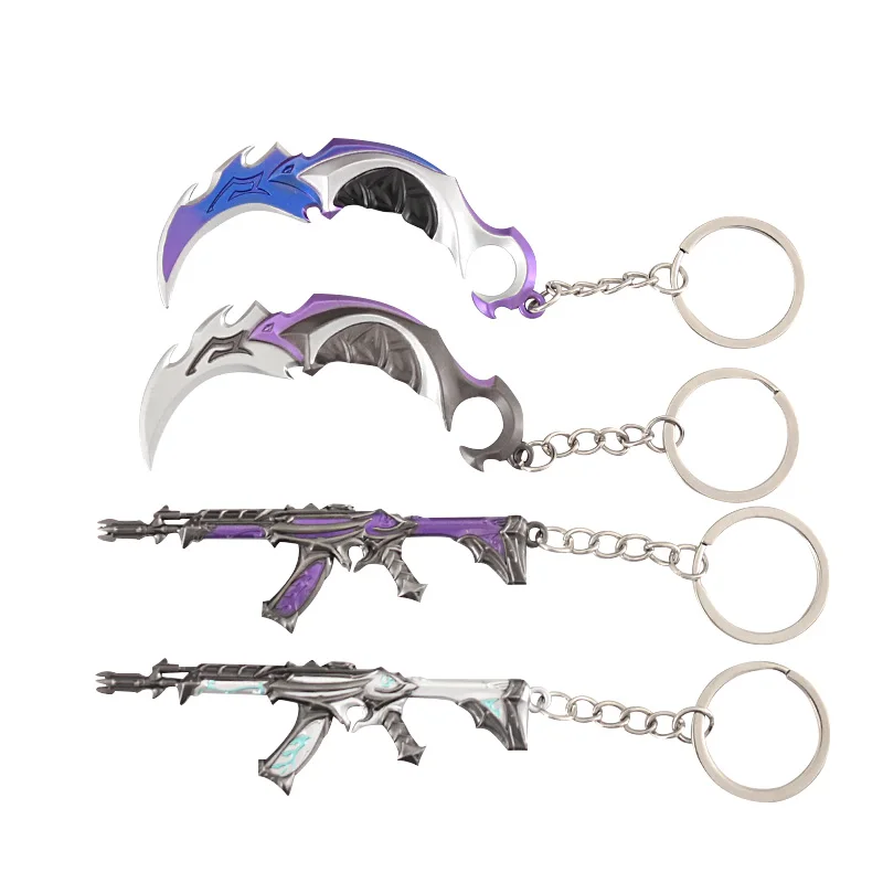 Valorant Champion Metal Weapon Model Toy Knife Keychain Samurai Sword Gift for Boys game keychains game knife cosplay sword sword keychain cosplay toy cosplay prop
