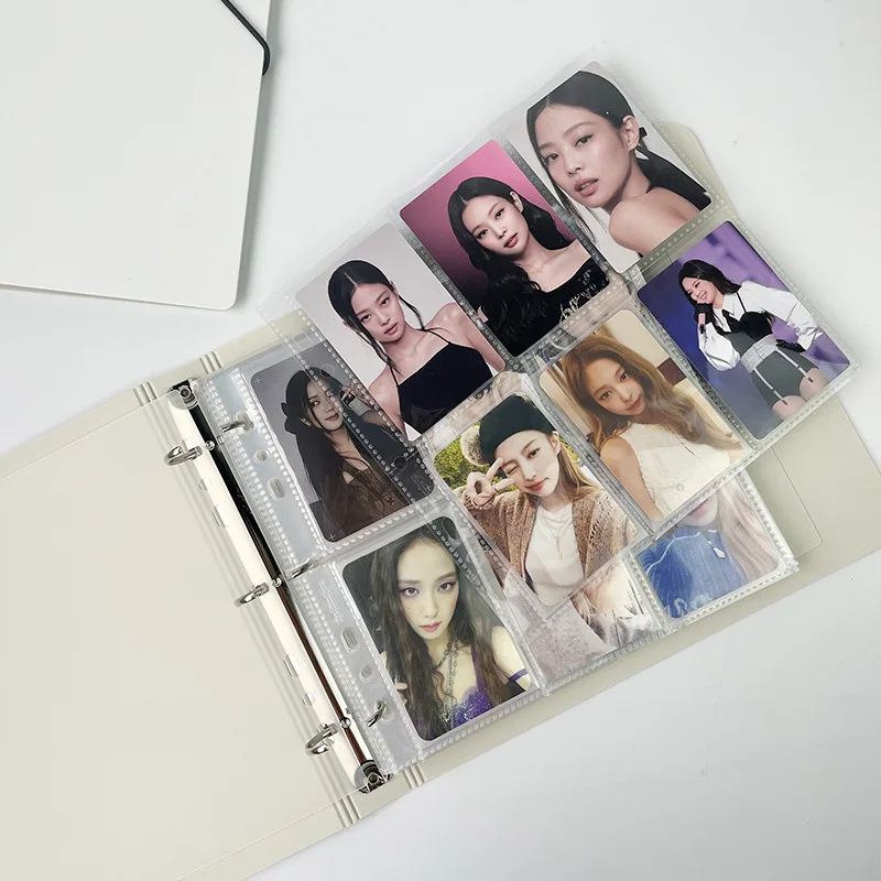 MINKYS-Carpeta de tarjetas fotográficas Kawaii, álbum de fotos de gran capacidad, carpeta de tarjetas Kpop de 3 pulgadas, 5/6/9 espacios