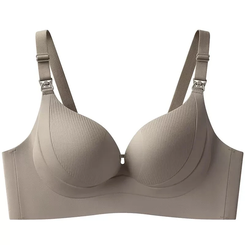 Seamless Side-gathering Breastfeeding Underwear for Women, Big Breasts Look Small, Pregnancy and Postpartum Feeding, Push-up Bra | Women Undergarments