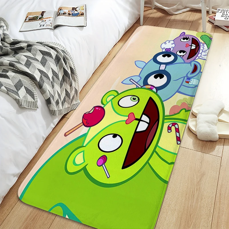 

Carpet for Children's Room H-Happy Tree Friends Bathroom Mat Flannel Soft Room Rugs Room Decorating Items Kitchen Accessories