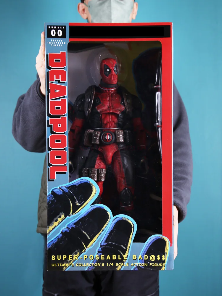 46cm Deadpool Anime Action Figure Model X-men Doll Car Decoration Marvel  Collection Figurine Toys Cool Chrismas Gifts