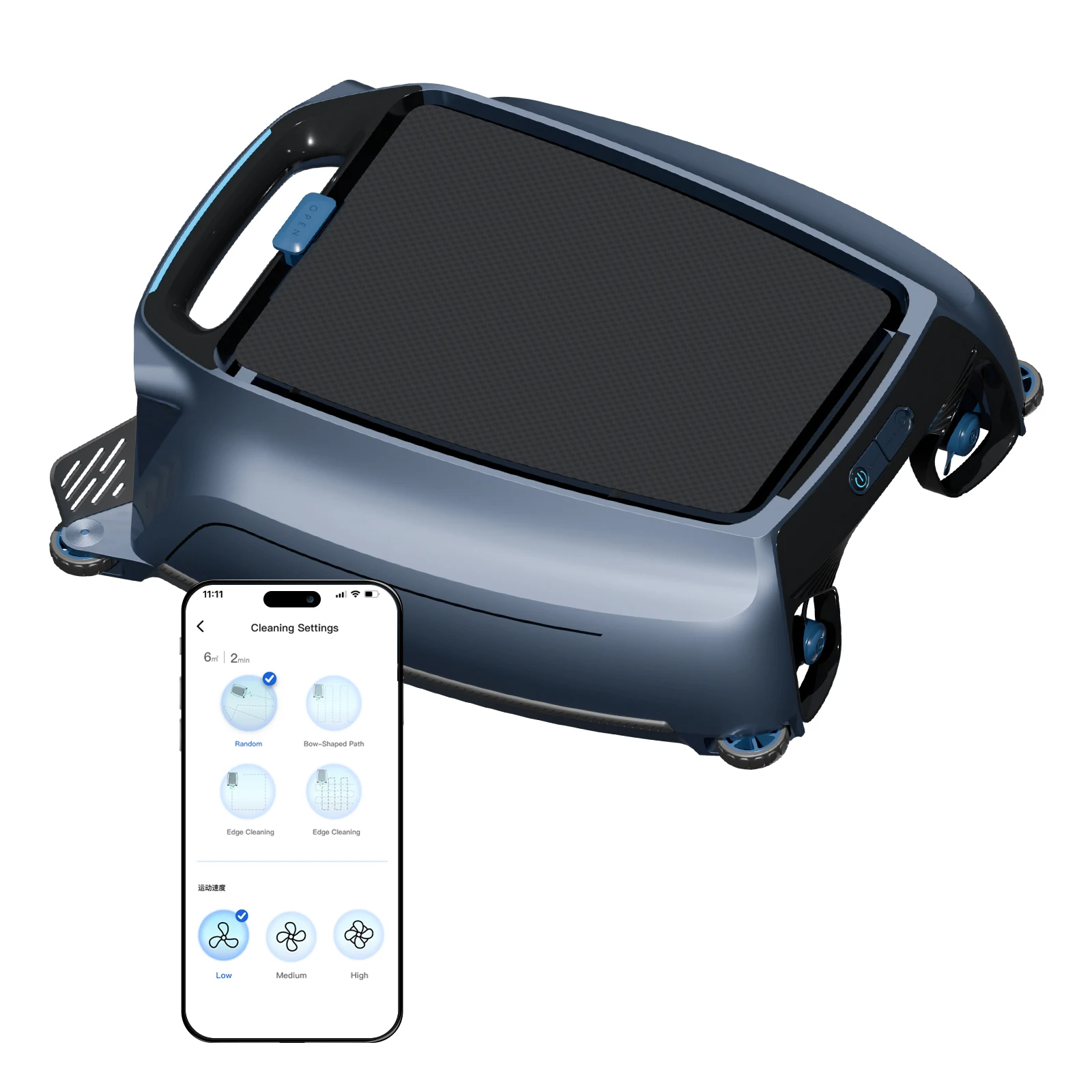 AIRROBO QT200 고품질 무선 자동 수영장 스키머 & 청소 로봇 스마트 ..