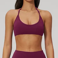 High Intensity Sports Bra Women Hanging Neck Top High Support Push-up Open Back Gym Wear Fitness Bra Yoga Bra Workout Underwear - Image 6