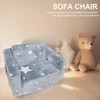 Comfy Toddler Chair Folding Out Glow in The Dark Extra Soft Open Couch Star Glow in The Dark Toddler Couch for Playroom Bedroom 4