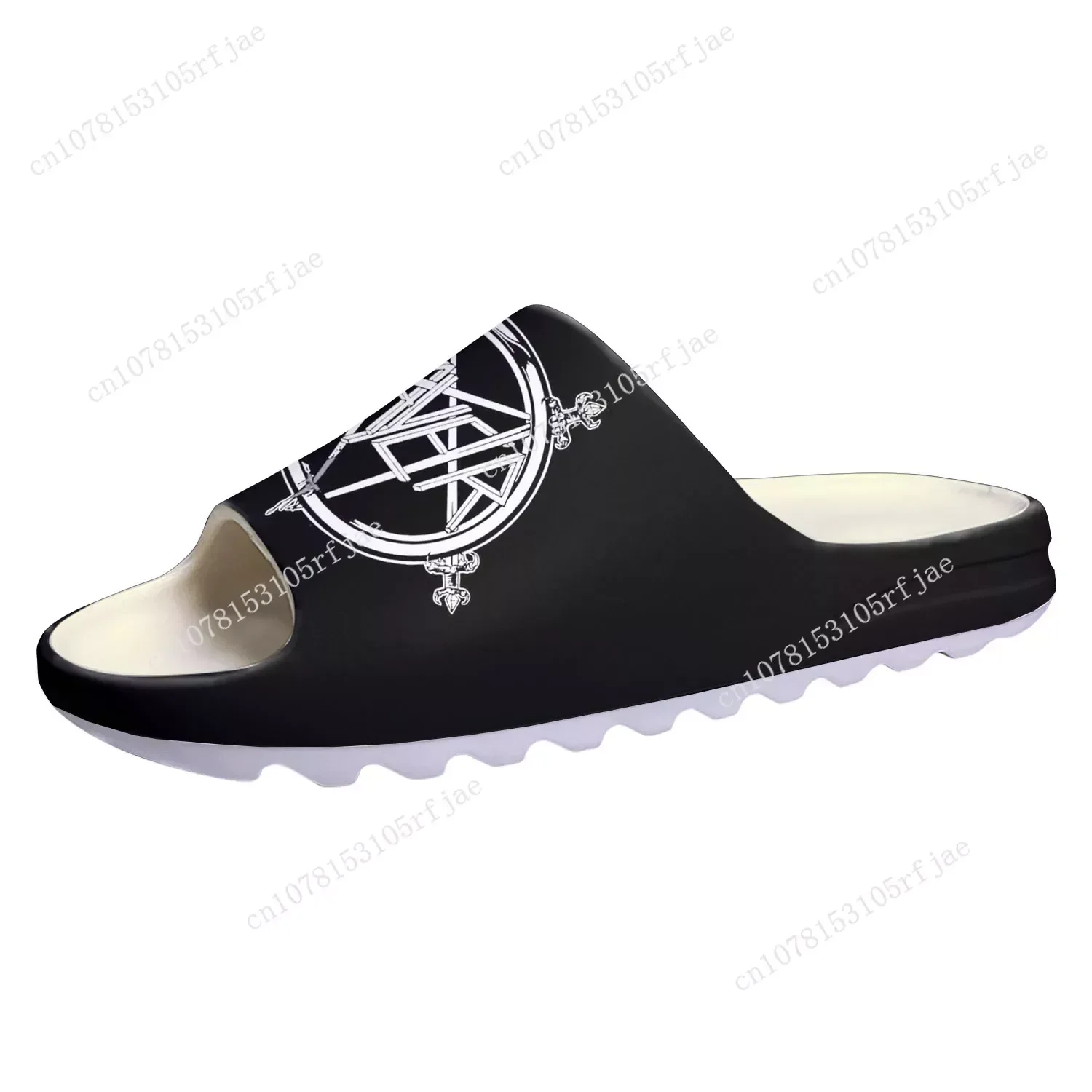 Slayer Heavy Metal Rock Band Soft Sole Sllipers Home Clogs Step on Water Shoes Mens Womens Teenager Customize on Shit Sandals