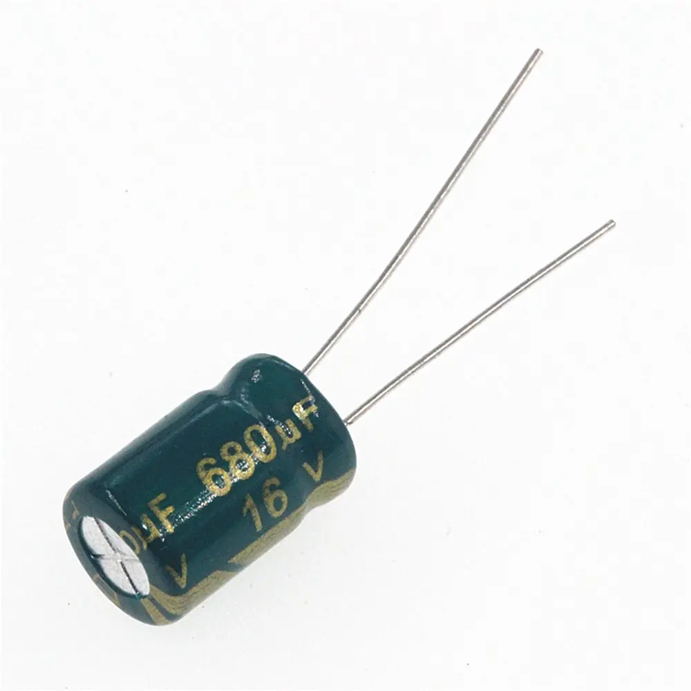 

50pcs 680uF 16V 680MFD 16Volt 8*12mm Aluminum Electrolytic Capacitor Radial 680mf16v 680uf16v 16v680mf 16v680uf