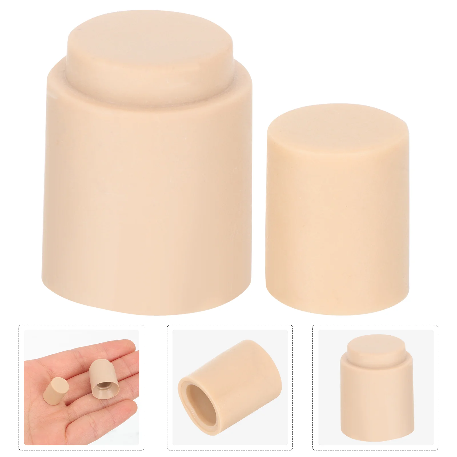 

2 Pcs Head Sculpt Child Animals 3d Human Model Kit Plastic Kids DIY Materials