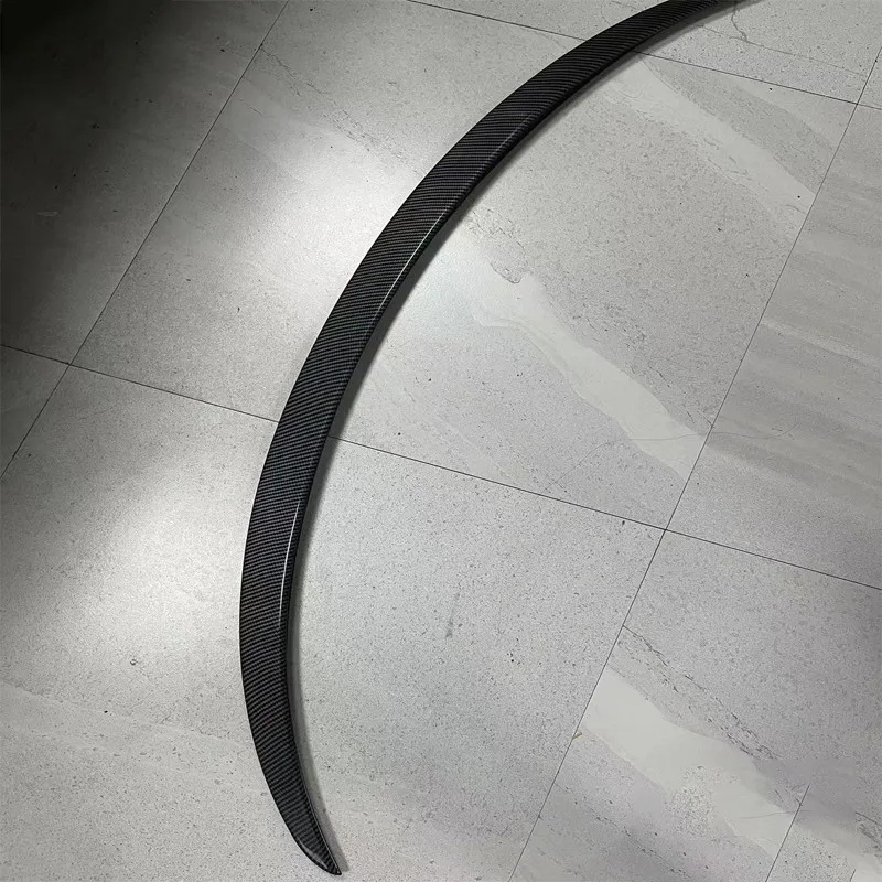 Per Tesla nuovo modello 3 + 2024 Highland Spoiler modello in fibra di carbonio ABS Model3 posteriore tronco ala per 2024 Tesla modello 3 accessori