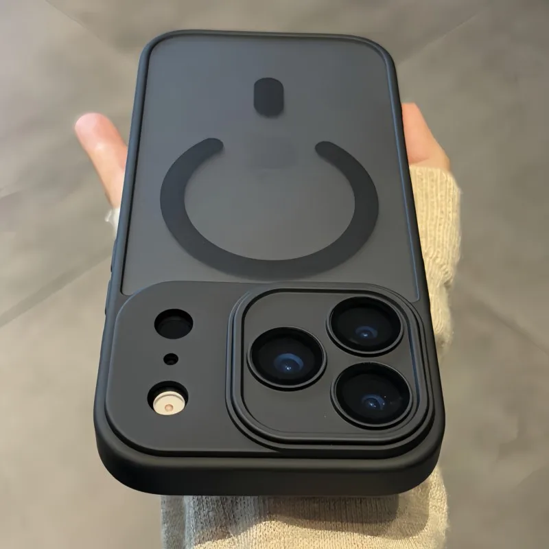 Premium Shockproof Armor Case with Magnetic Wireless Charging - Clear Matte Finish