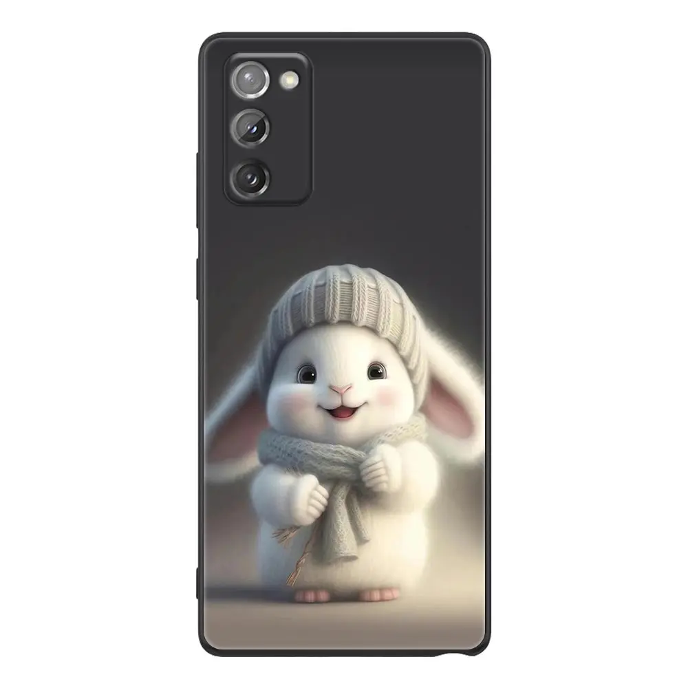 thumbnail image 1 of Case For Samsung NOTE 20 10 9 8 Ultra Lite M32 M31 M30 M30S 5G 2018 J8 J6 Pro Plus Prime Case Capa Funda Cute Bunny Animation, 1 of 5