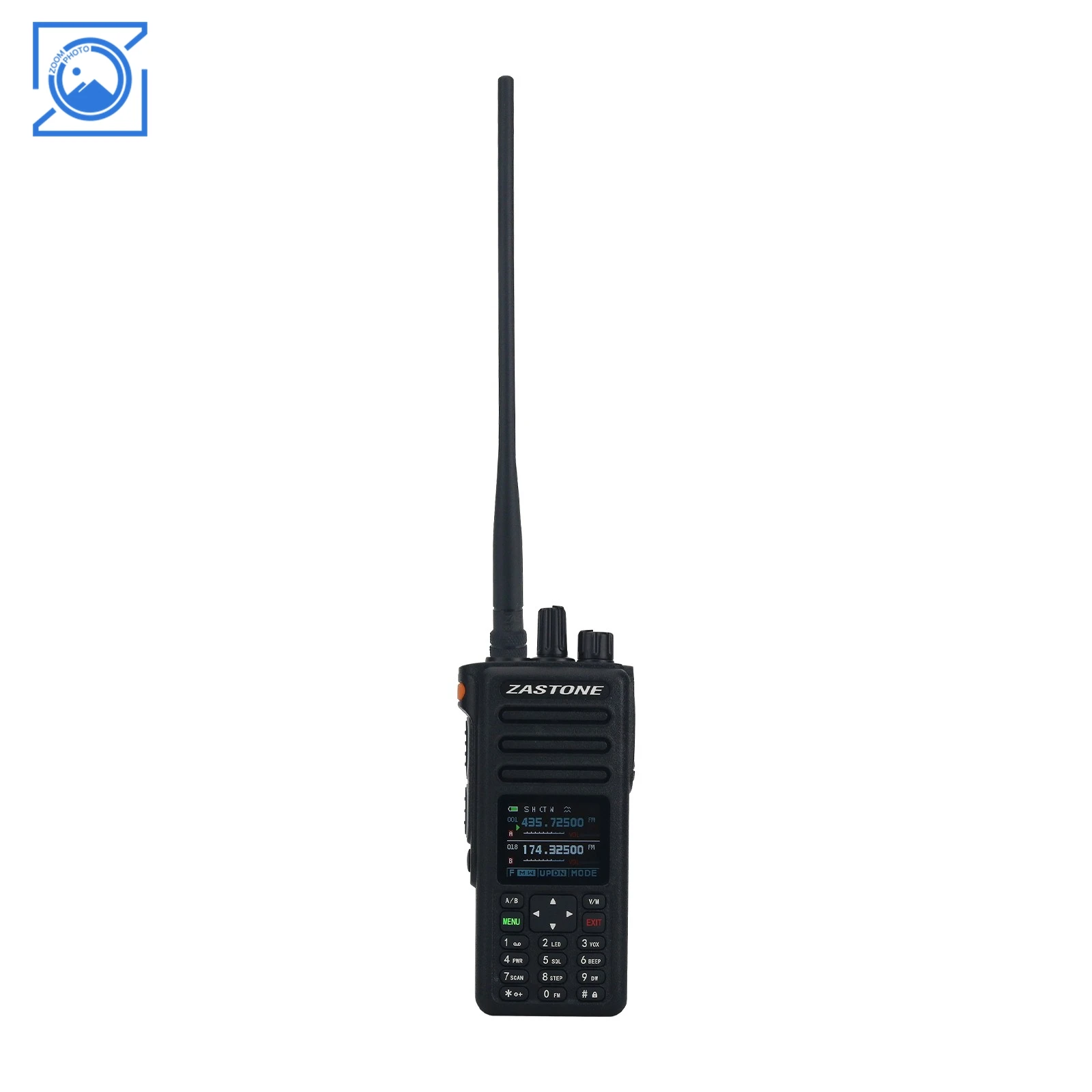 ZASTONE M9 Portable 10W High Power 8 Frequency Band Handheld Walkie Talkie 2xPTT Support CN/EN Switch 4