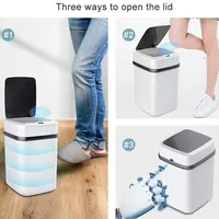KitchenTrashBin13LBathroomTouchTrashCanInTheToiletSmartGarbageBucketWasteBinsjpg Trendyolist