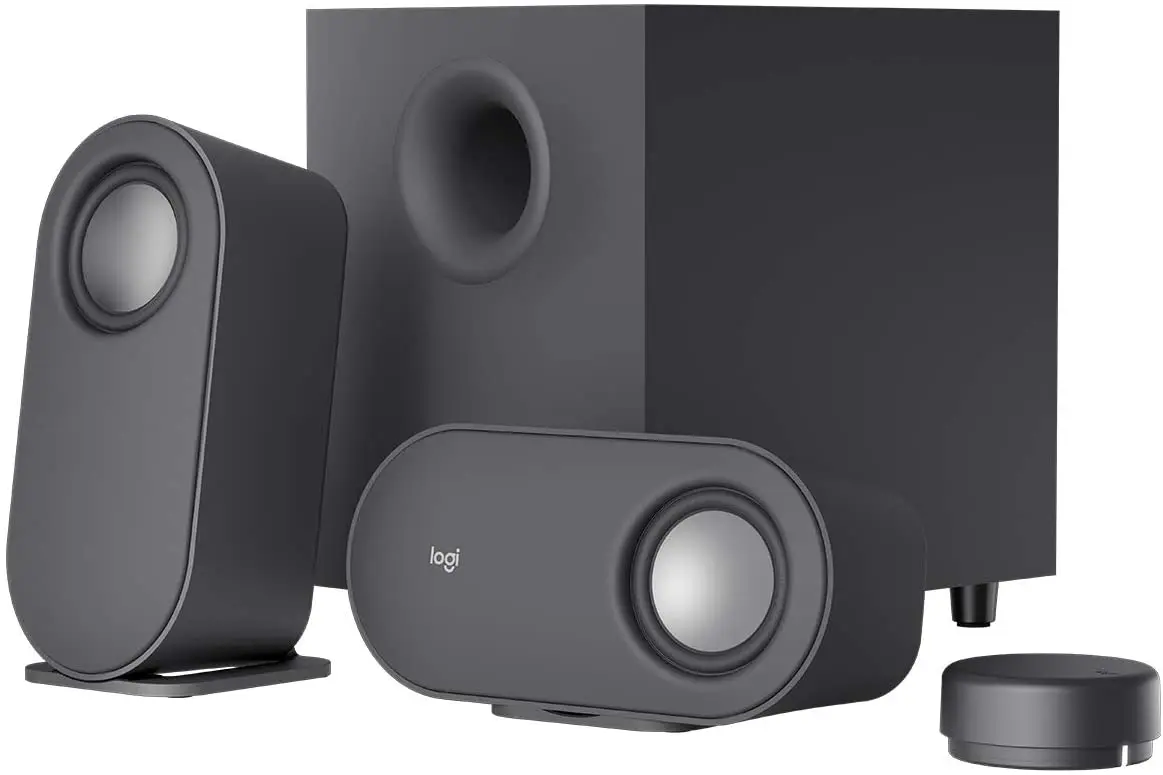 Logitech 2 1 Bluetooth Компьютерная акустическая система с беспроводным - Цена: 26 359,13 руб.