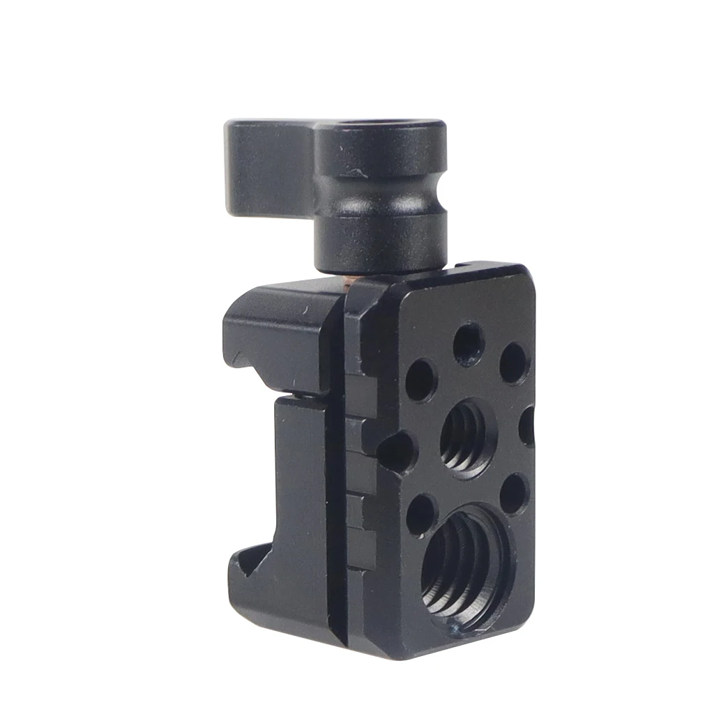Quick Release NATO Rail Clamp Standard 1/4" 3/8" Mounting Holes Cold Shoe Monitor Support Magic Arm Stabilizer Rig Extension camera magic arm rail rod clamp