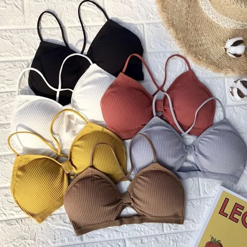 Women Lingerie Bra INS Sexy Lingerie Seamless Back Hollow Sport Bra