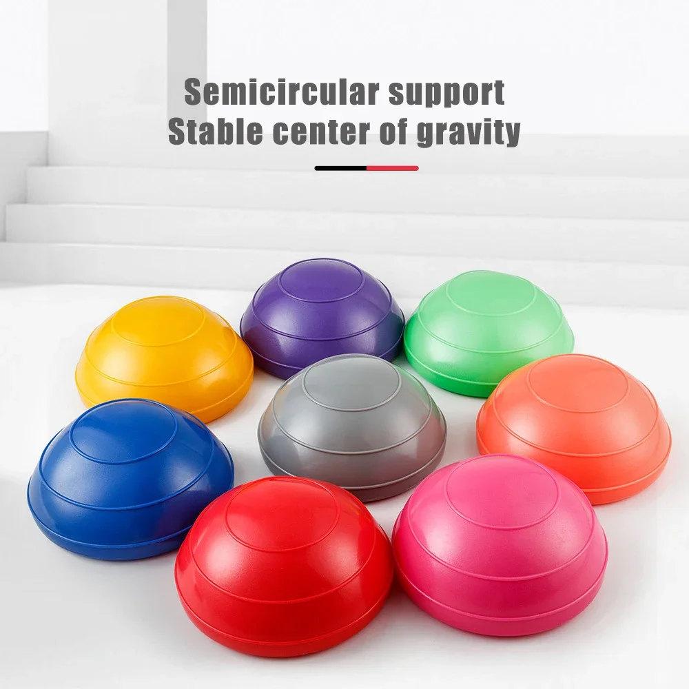 Half Circle Balance Ball Yoga Fitness Ball Exercise Stabilizer Integration Trainer Pilates Foot Stepping Anti-Slip Half