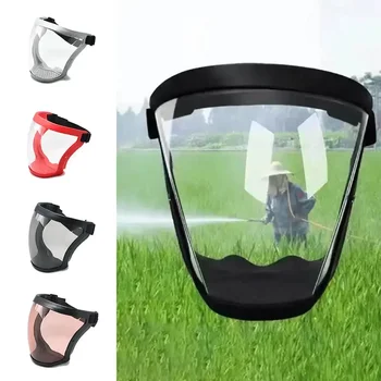 Maschera di protezione da lavoro Visiera completa trasparente Maschera antiappannamento antipolvere riutilizzabile Utensili da cucina per la casa Visiera integrale