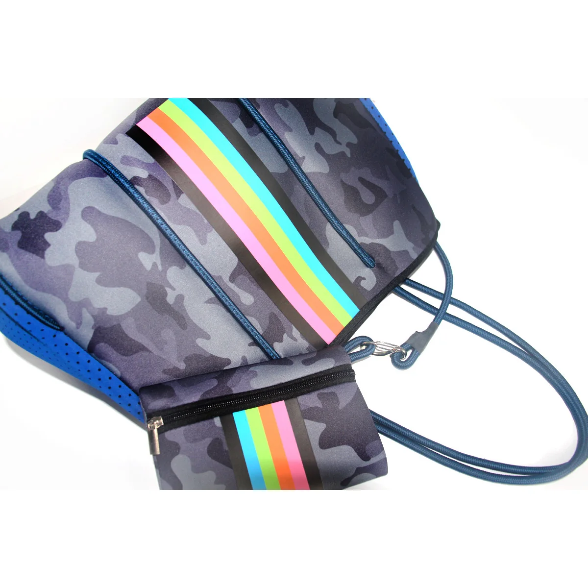 Clearance Sale Fashion Multipurpose Perforated Large Neoprene Tote Bag For Women,Summer Handbag Neoprene Tote Beach Bag