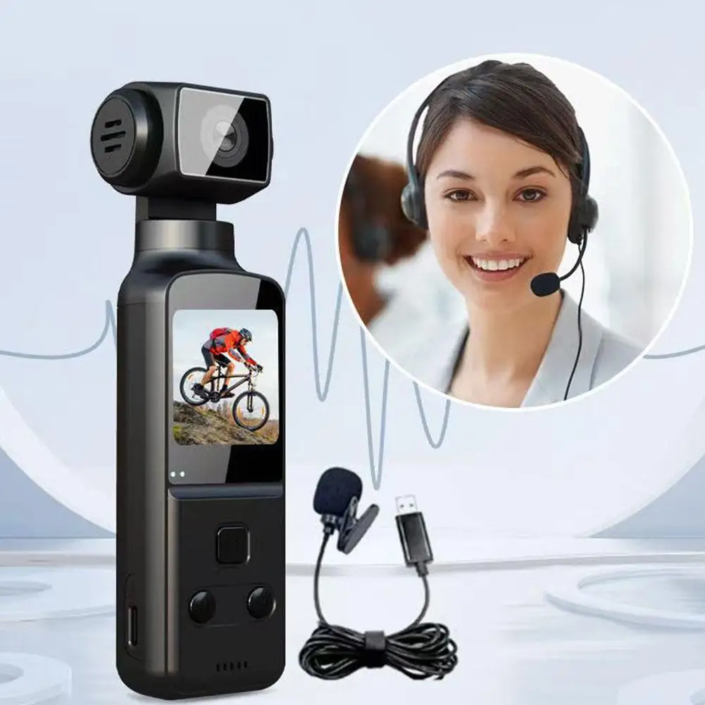 64G For K1 4K Cheap Sports Pocket Camera 270 &deg; Rotating Handheld Camera Outdoor Sports New