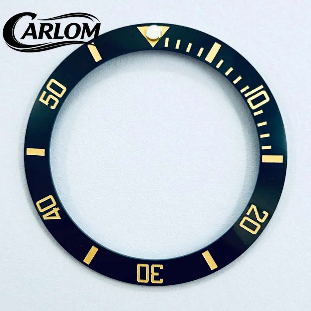 Black, Blue, Green Ceramic Aluminum Sloping Bezel Insert