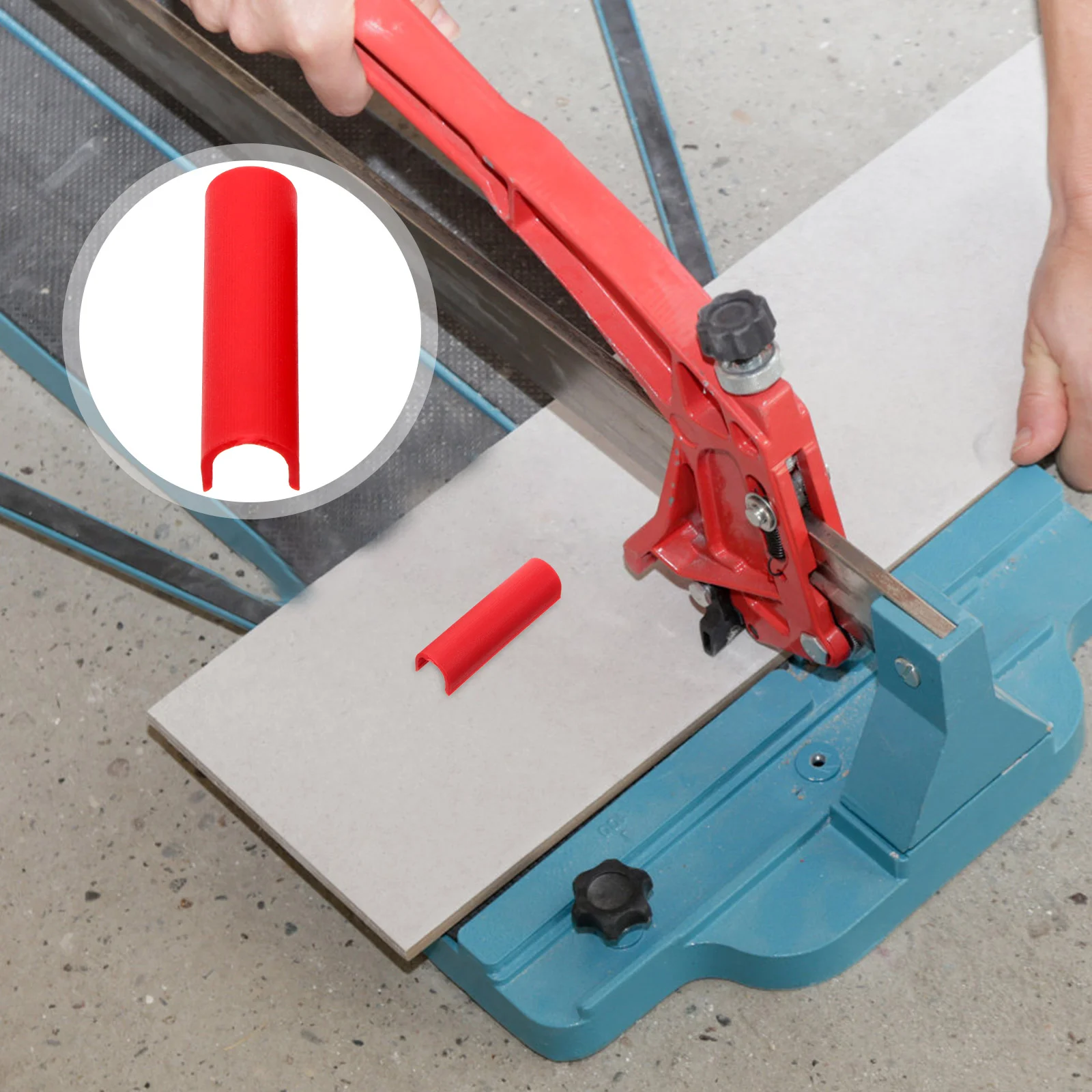 

10 Pcs Tile Manual Locator Pole Sleeve Parts Ceramic Pusher Rod Protective Case Protector